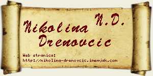 Nikolina Drenovčić vizit kartica